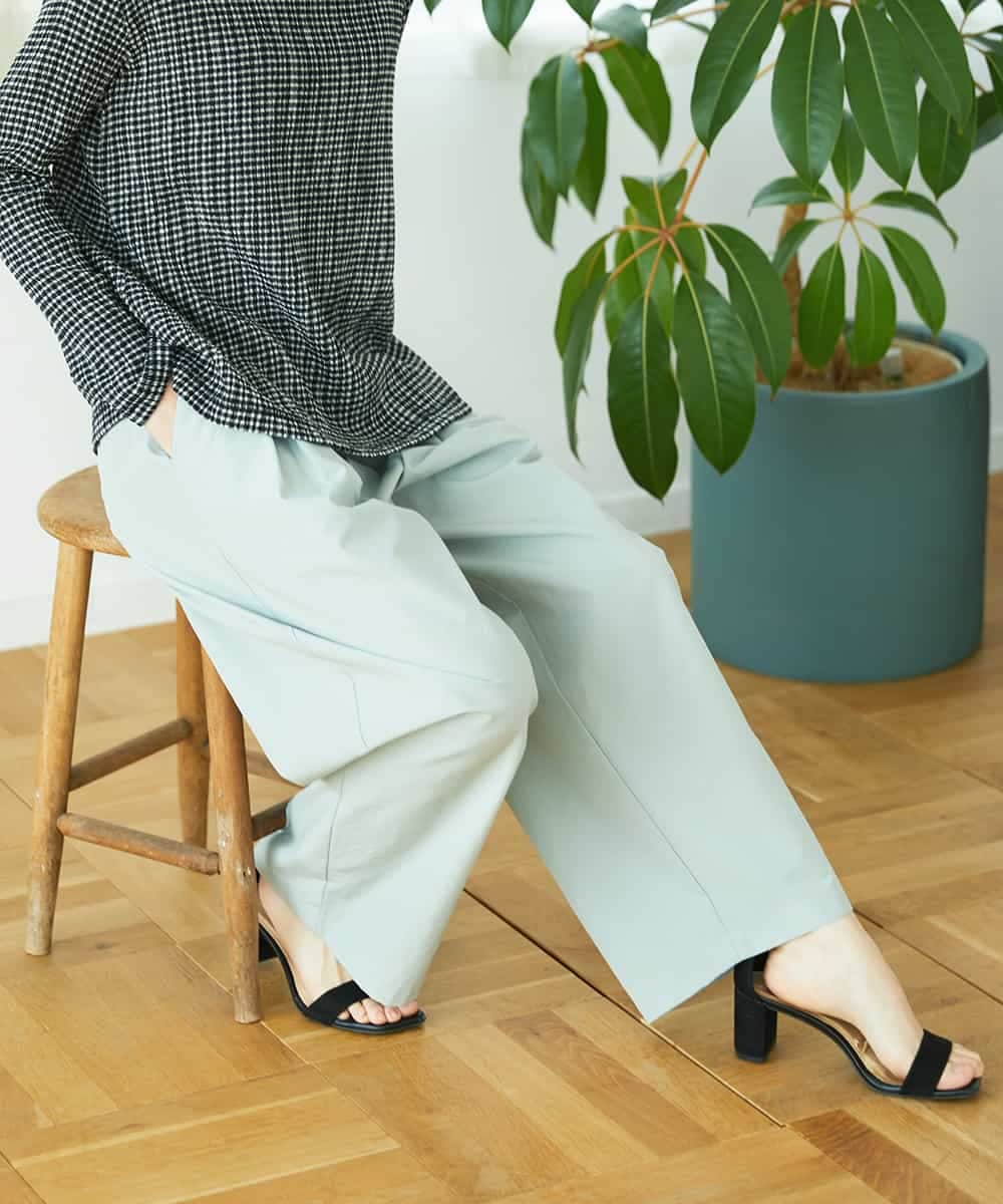 NHLGD33230 GIANNI LO GIUDICE(小さいサイズ)(メゾン ドゥ サンク) ポリエステルコットングログランパンツ ミントグリーン