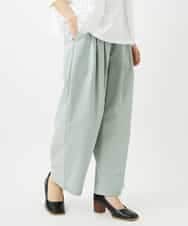 NHLGD33230 GIANNI LO GIUDICE(小さいサイズ)(メゾン ドゥ サンク) ポリエステルコットングログランパンツ ミントグリーン