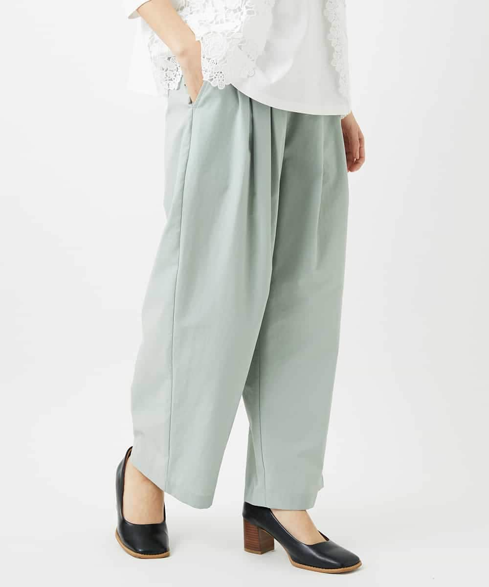 NHLGD33230 GIANNI LO GIUDICE(小さいサイズ)(メゾン ドゥ サンク) ポリエステルコットングログランパンツ ミントグリーン