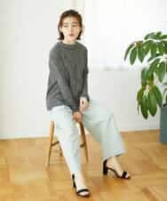 NHLGD33230 GIANNI LO GIUDICE(小さいサイズ)(メゾン ドゥ サンク) ポリエステルコットングログランパンツ ミントグリーン