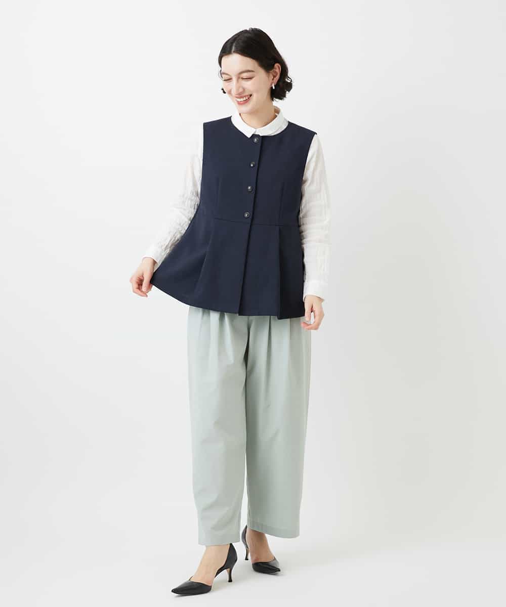 NHLGD33230 GIANNI LO GIUDICE(小さいサイズ)(メゾン ドゥ サンク) ポリエステルコットングログランパンツ ミントグリーン