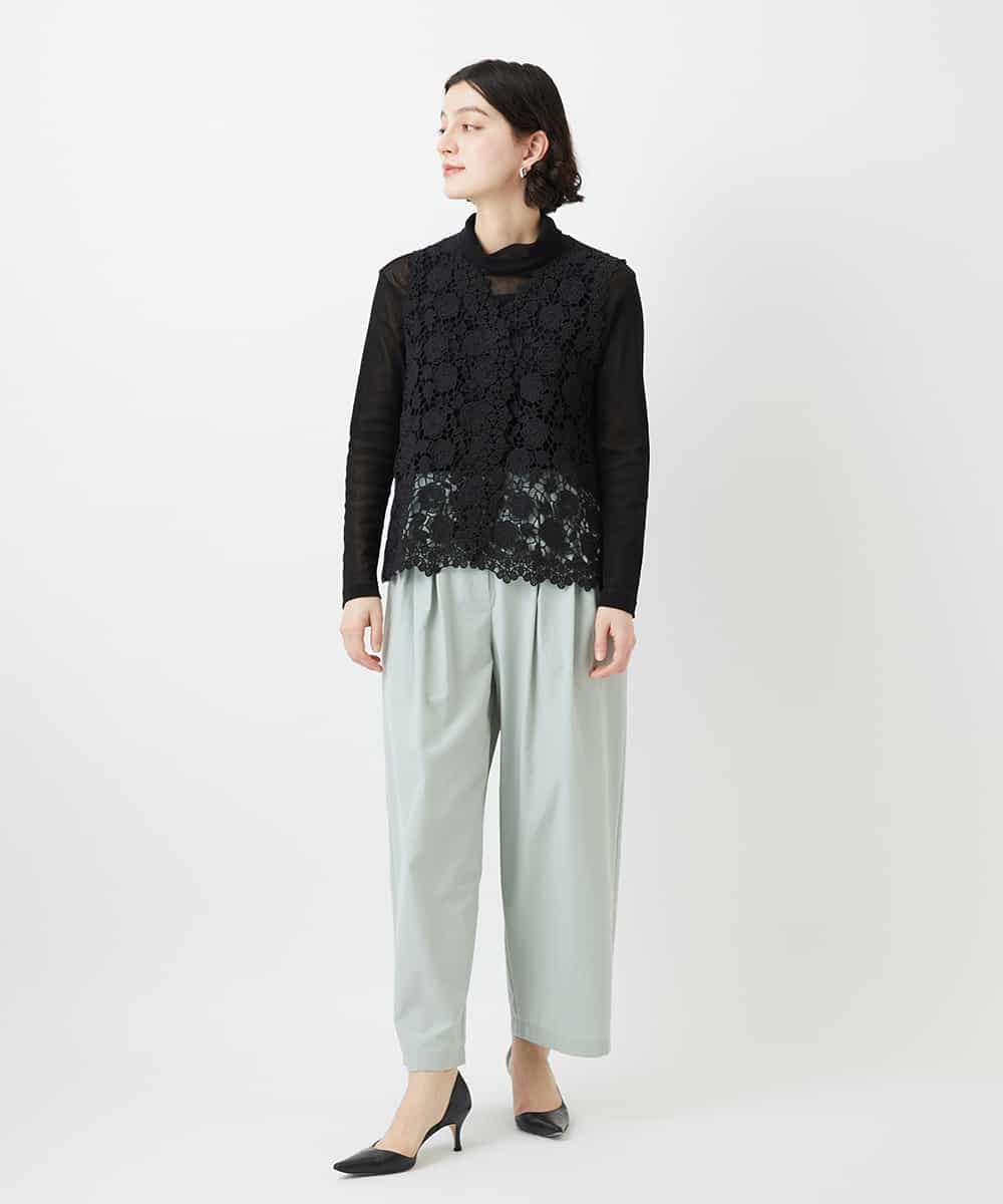 NHLGD33230 GIANNI LO GIUDICE(小さいサイズ)(メゾン ドゥ サンク) ポリエステルコットングログランパンツ ミントグリーン