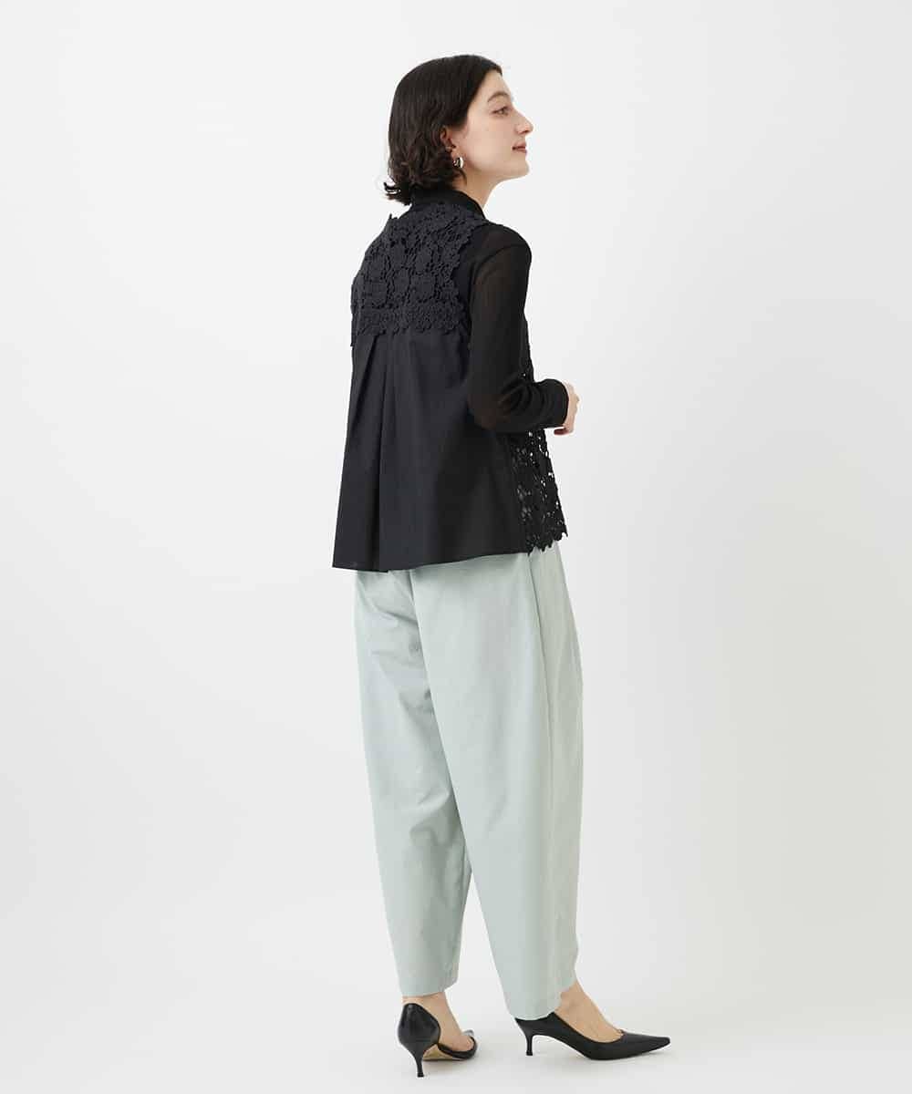 NHLGD33230 GIANNI LO GIUDICE(小さいサイズ)(メゾン ドゥ サンク) ポリエステルコットングログランパンツ ミントグリーン