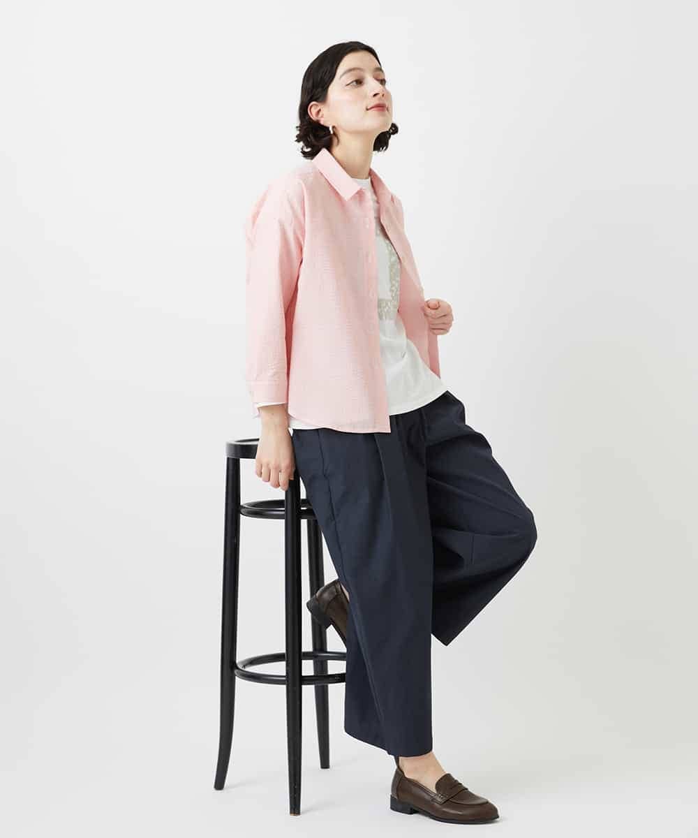 NHLGD33230 GIANNI LO GIUDICE(小さいサイズ)(メゾン ドゥ サンク) ポリエステルコットングログランパンツ ミントグリーン