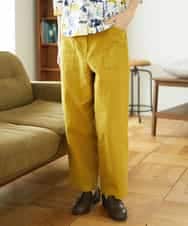 NHLGD86250 GIANNI LO GIUDICE(小さいサイズ)(メゾン ドゥ サンク) コットンナチュラルワッシャーベイカーパンツ グリーン