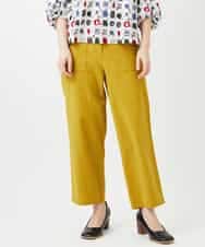 NHLGD86250 GIANNI LO GIUDICE(小さいサイズ)(メゾン ドゥ サンク) コットンナチュラルワッシャーベイカーパンツ グリーン