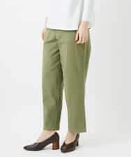 NHLGD86250 GIANNI LO GIUDICE(小さいサイズ)(メゾン ドゥ サンク) コットンナチュラルワッシャーベイカーパンツ グリーン