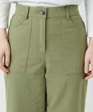 NHLGD86250 GIANNI LO GIUDICE(小さいサイズ)(メゾン ドゥ サンク) コットンナチュラルワッシャーベイカーパンツ グリーン