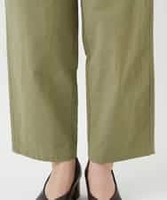 NHLGD86250 GIANNI LO GIUDICE(小さいサイズ)(メゾン ドゥ サンク) コットンナチュラルワッシャーベイカーパンツ グリーン