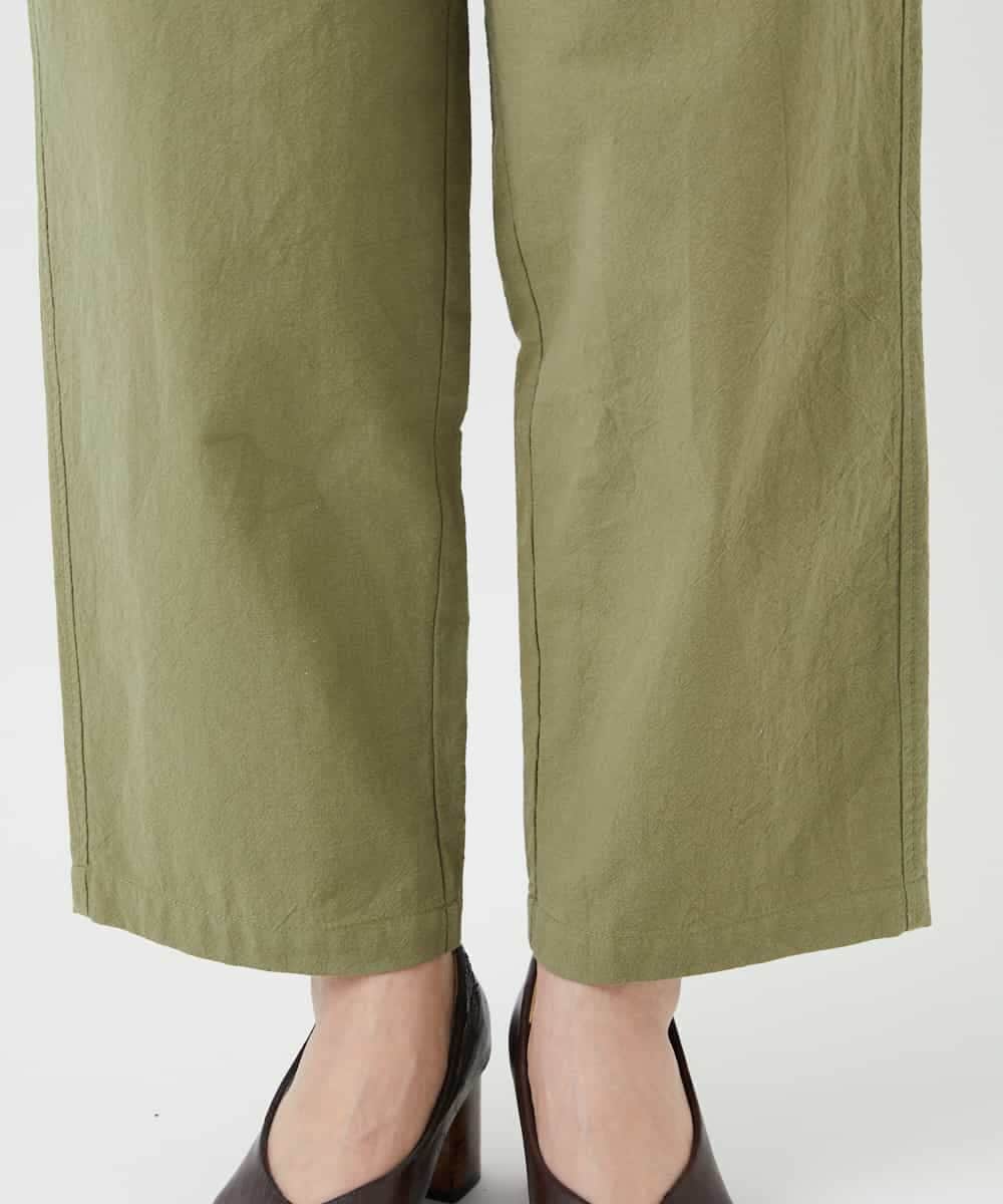 NHLGD86250 GIANNI LO GIUDICE(小さいサイズ)(メゾン ドゥ サンク) コットンナチュラルワッシャーベイカーパンツ グリーン