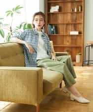 NHLGD86250 GIANNI LO GIUDICE(小さいサイズ)(メゾン ドゥ サンク) コットンナチュラルワッシャーベイカーパンツ グリーン