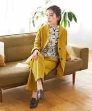 NHLGD86250 GIANNI LO GIUDICE(小さいサイズ)(メゾン ドゥ サンク) コットンナチュラルワッシャーベイカーパンツ グリーン