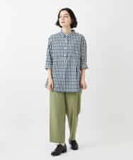 NHLGD86250 GIANNI LO GIUDICE(小さいサイズ)(メゾン ドゥ サンク) コットンナチュラルワッシャーベイカーパンツ グリーン