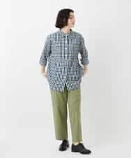 NHLGD86250 GIANNI LO GIUDICE(小さいサイズ)(メゾン ドゥ サンク) コットンナチュラルワッシャーベイカーパンツ グリーン