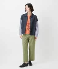 NHLGD86250 GIANNI LO GIUDICE(小さいサイズ)(メゾン ドゥ サンク) コットンナチュラルワッシャーベイカーパンツ グリーン