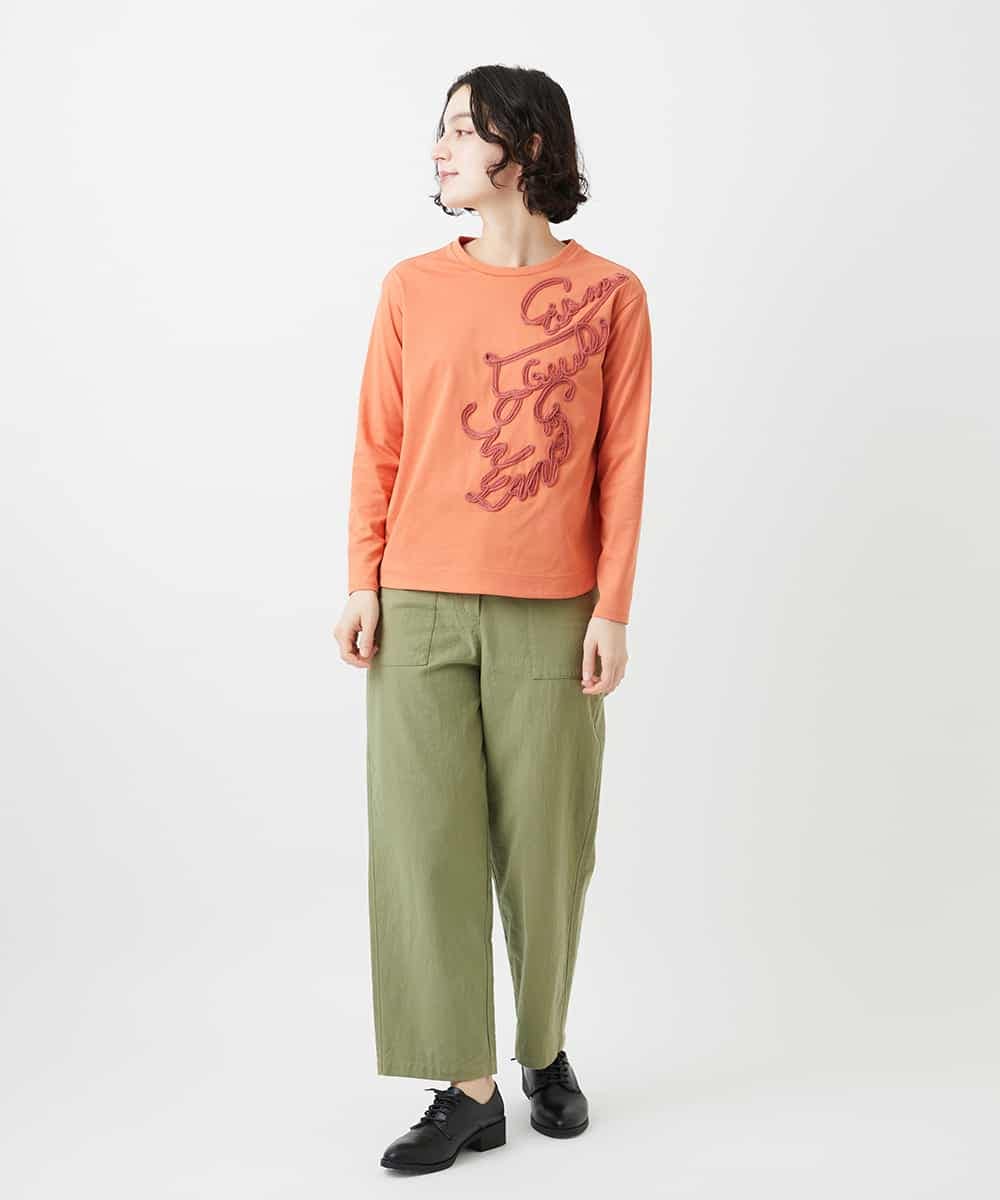 NHLGD86250 GIANNI LO GIUDICE(小さいサイズ)(メゾン ドゥ サンク) コットンナチュラルワッシャーベイカーパンツ グリーン