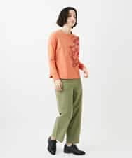 NHLGD86250 GIANNI LO GIUDICE(小さいサイズ)(メゾン ドゥ サンク) コットンナチュラルワッシャーベイカーパンツ グリーン