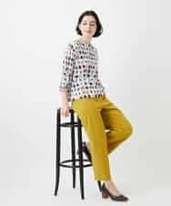 NHLGD86250 GIANNI LO GIUDICE(小さいサイズ)(メゾン ドゥ サンク) コットンナチュラルワッシャーベイカーパンツ グリーン