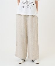 NHLGE40330 GIANNI LO GIUDICE(小さいサイズ)(メゾン ドゥ サンク) デニム調リネンパンツ ネイビー