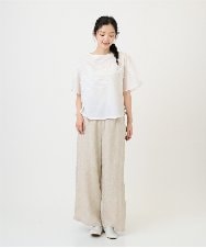 NHLGE40330 GIANNI LO GIUDICE(小さいサイズ)(メゾン ドゥ サンク) デニム調リネンパンツ ネイビー