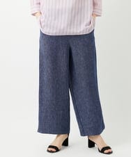 NHLGE40330 GIANNI LO GIUDICE(小さいサイズ)(メゾン ドゥ サンク) [セットアップ対応]デニム調リネンパンツ ベージュ