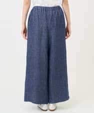 NHLGE40330 GIANNI LO GIUDICE(小さいサイズ)(メゾン ドゥ サンク) デニム調リネンパンツ ネイビー