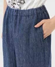 NHLGE40330 GIANNI LO GIUDICE(小さいサイズ)(メゾン ドゥ サンク) デニム調リネンパンツ ネイビー