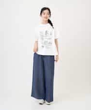 NHLGE40330 GIANNI LO GIUDICE(小さいサイズ)(メゾン ドゥ サンク) デニム調リネンパンツ ネイビー