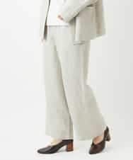 NHLGE40330 GIANNI LO GIUDICE(小さいサイズ)(メゾン ドゥ サンク) [セットアップ対応]デニム調リネンパンツ ベージュ