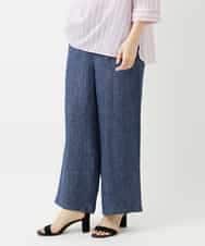 NHLGE40330 GIANNI LO GIUDICE(小さいサイズ)(メゾン ドゥ サンク) [セットアップ対応]デニム調リネンパンツ ベージュ