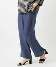 NHLGE40330 GIANNI LO GIUDICE(小さいサイズ)(メゾン ドゥ サンク) [セットアップ対応]デニム調リネンパンツ ベージュ