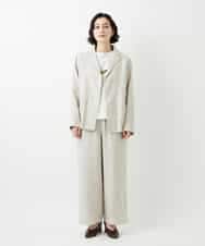 NHLGE40330 GIANNI LO GIUDICE(小さいサイズ)(メゾン ドゥ サンク) [セットアップ対応]デニム調リネンパンツ ベージュ