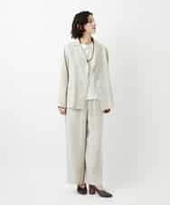 NHLGE40330 GIANNI LO GIUDICE(小さいサイズ)(メゾン ドゥ サンク) [セットアップ対応]デニム調リネンパンツ ベージュ