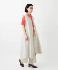 NHLGE40330 GIANNI LO GIUDICE(小さいサイズ)(メゾン ドゥ サンク) [セットアップ対応]デニム調リネンパンツ ベージュ