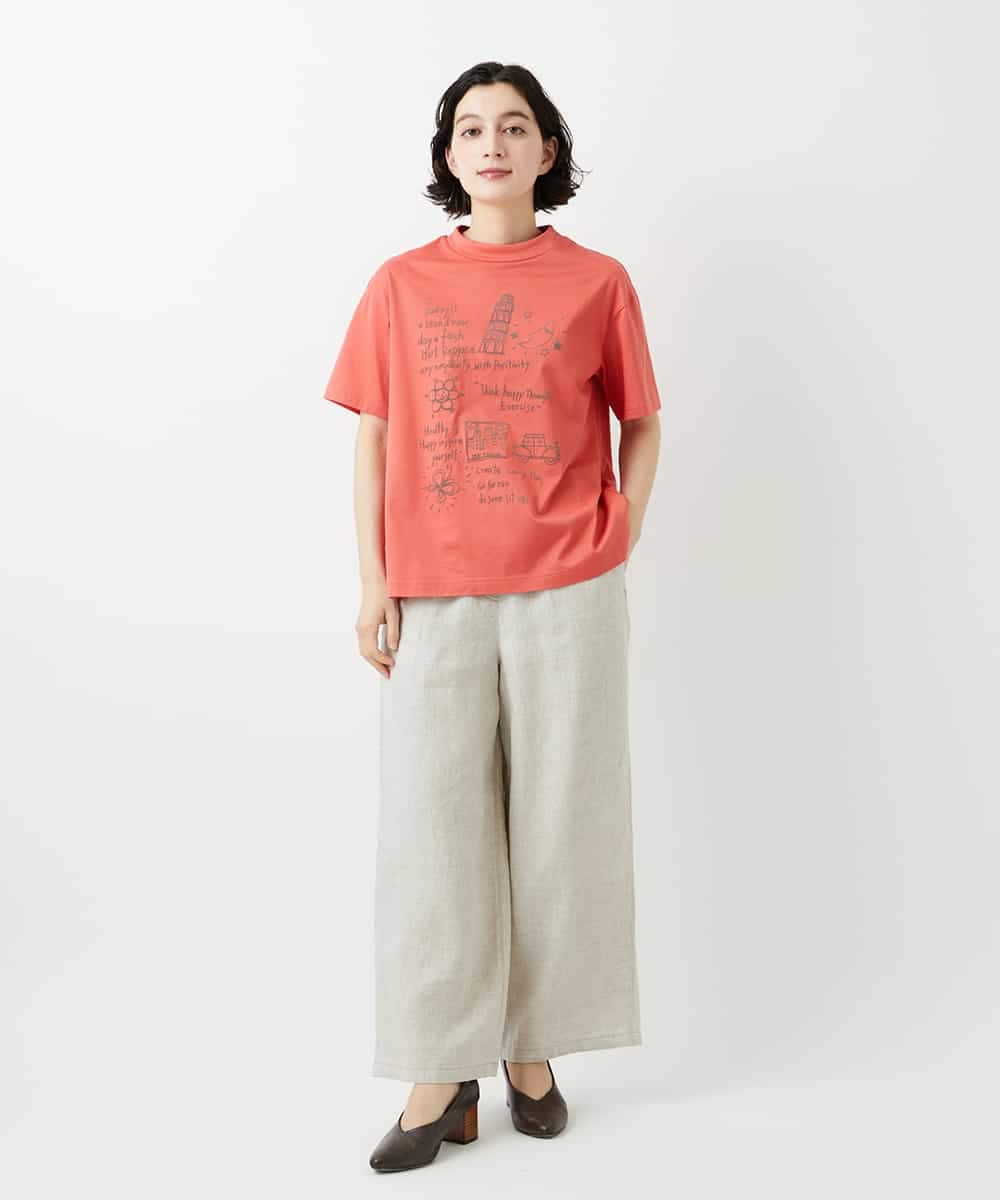 NHLGE40330 GIANNI LO GIUDICE(小さいサイズ)(メゾン ドゥ サンク) [セットアップ対応]デニム調リネンパンツ ベージュ