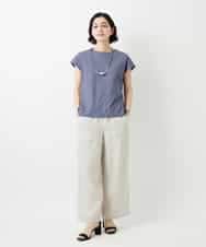 NHLGE40330 GIANNI LO GIUDICE(小さいサイズ)(メゾン ドゥ サンク) [セットアップ対応]デニム調リネンパンツ ベージュ