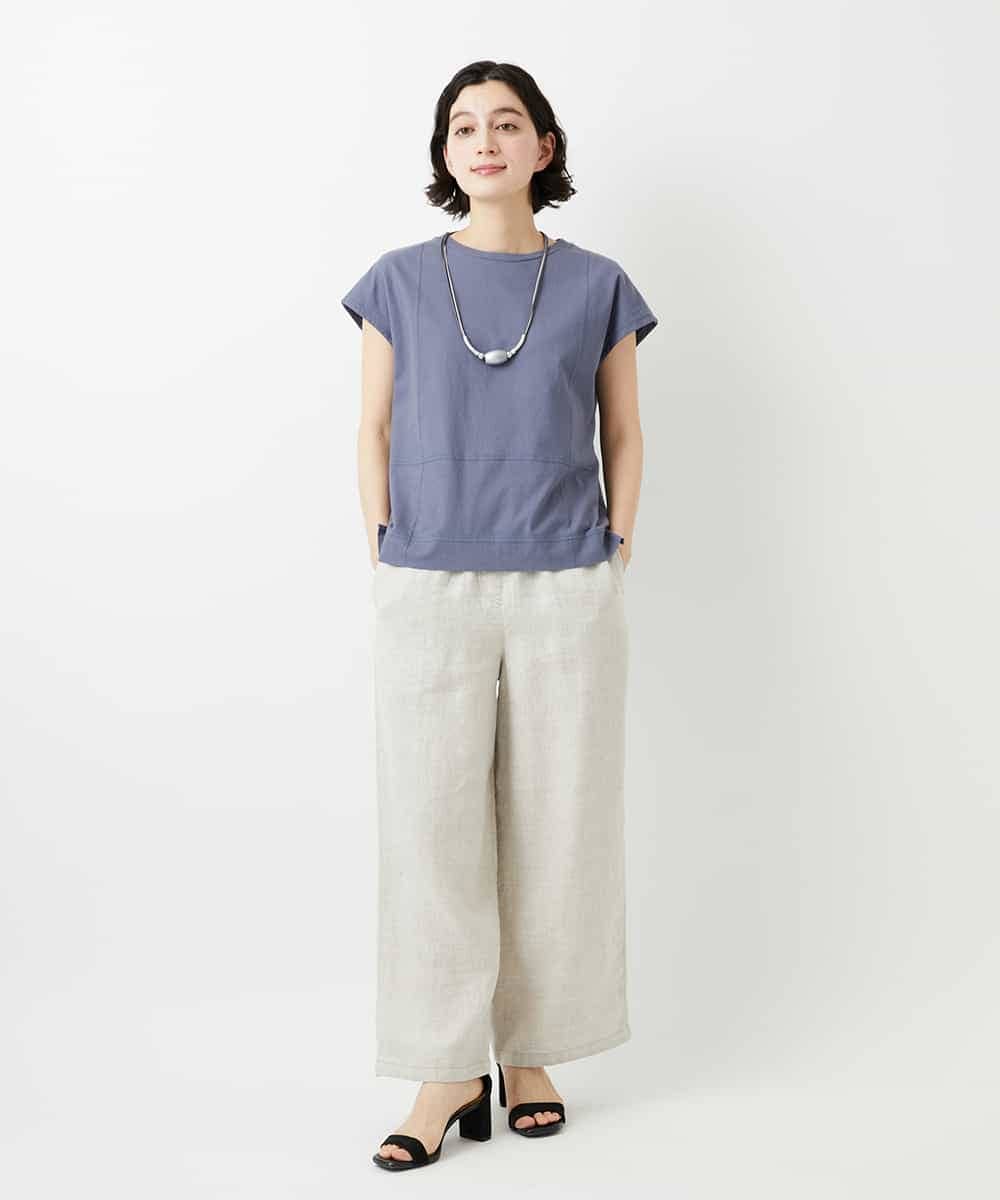 NHLGE40330 GIANNI LO GIUDICE(小さいサイズ)(メゾン ドゥ サンク) [セットアップ対応]デニム調リネンパンツ ベージュ