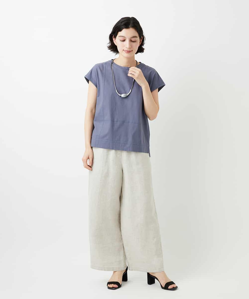 NHLGE40330 GIANNI LO GIUDICE(小さいサイズ)(メゾン ドゥ サンク) [セットアップ対応]デニム調リネンパンツ ベージュ