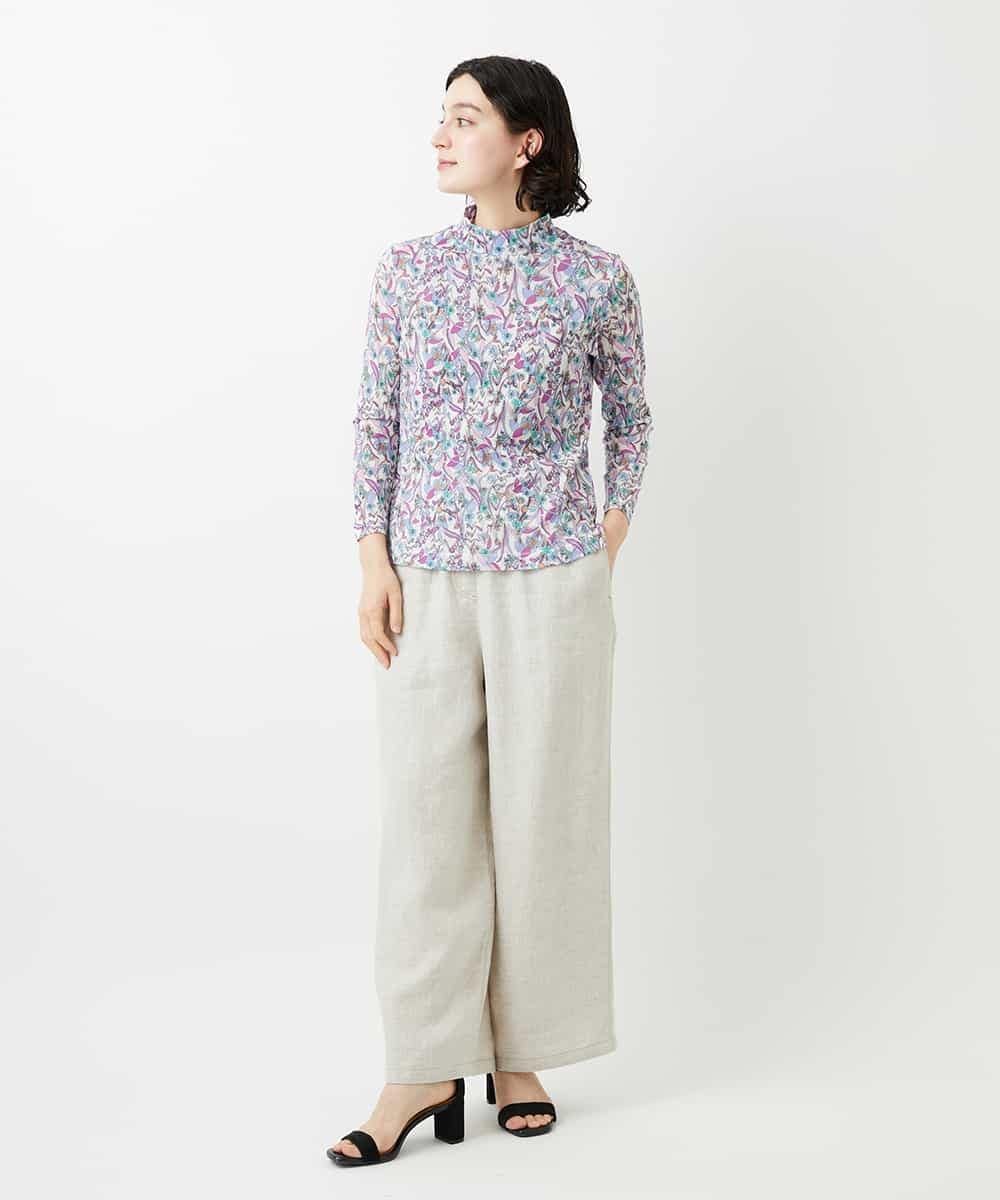 NHLGE40330 GIANNI LO GIUDICE(小さいサイズ)(メゾン ドゥ サンク) [セットアップ対応]デニム調リネンパンツ ベージュ