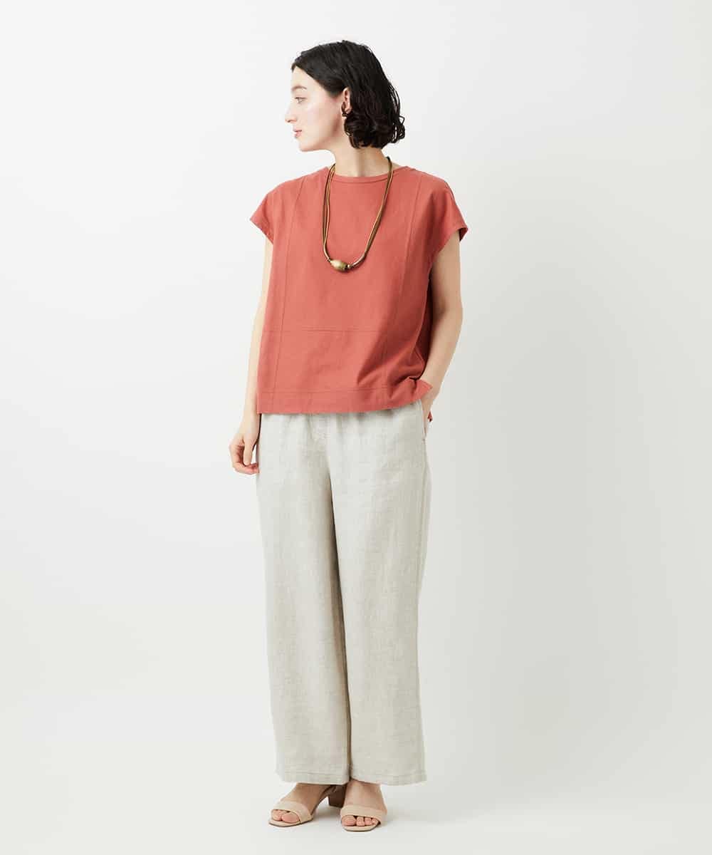 NHLGE40330 GIANNI LO GIUDICE(小さいサイズ)(メゾン ドゥ サンク) [セットアップ対応]デニム調リネンパンツ ベージュ