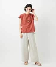 NHLGE40330 GIANNI LO GIUDICE(小さいサイズ)(メゾン ドゥ サンク) [セットアップ対応]デニム調リネンパンツ ベージュ