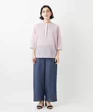 NHLGE40330 GIANNI LO GIUDICE(小さいサイズ)(メゾン ドゥ サンク) [セットアップ対応]デニム調リネンパンツ ベージュ