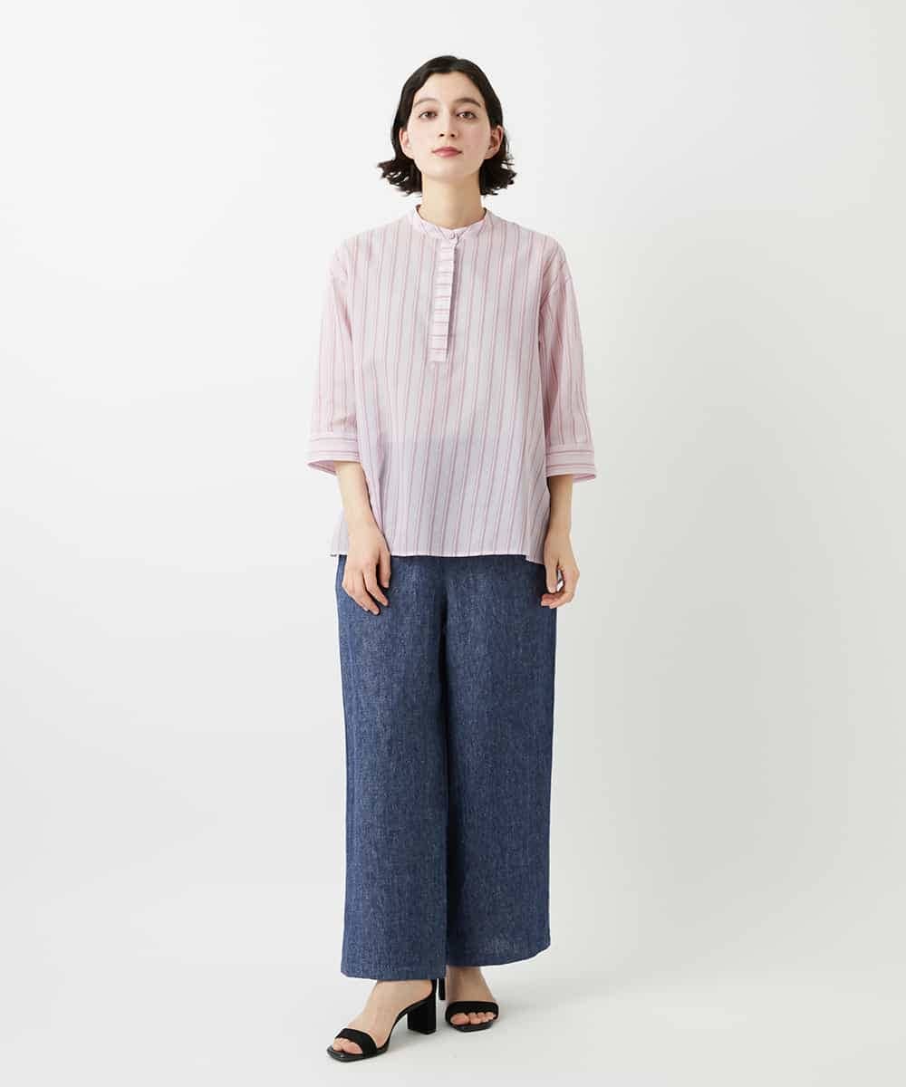 NHLGE40330 GIANNI LO GIUDICE(小さいサイズ)(メゾン ドゥ サンク) [セットアップ対応]デニム調リネンパンツ ベージュ