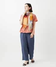 NHLGE40330 GIANNI LO GIUDICE(小さいサイズ)(メゾン ドゥ サンク) [セットアップ対応]デニム調リネンパンツ ベージュ