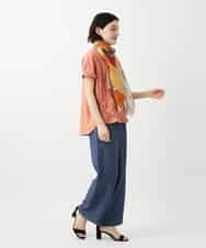 NHLGE40330 GIANNI LO GIUDICE(小さいサイズ)(メゾン ドゥ サンク) [セットアップ対応]デニム調リネンパンツ ベージュ