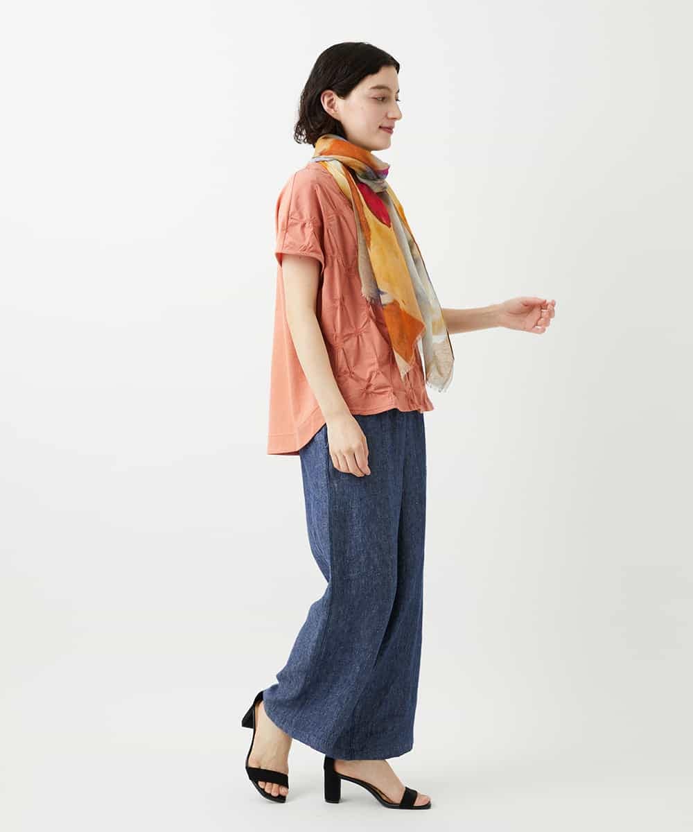 NHLGE40330 GIANNI LO GIUDICE(小さいサイズ)(メゾン ドゥ サンク) [セットアップ対応]デニム調リネンパンツ ベージュ