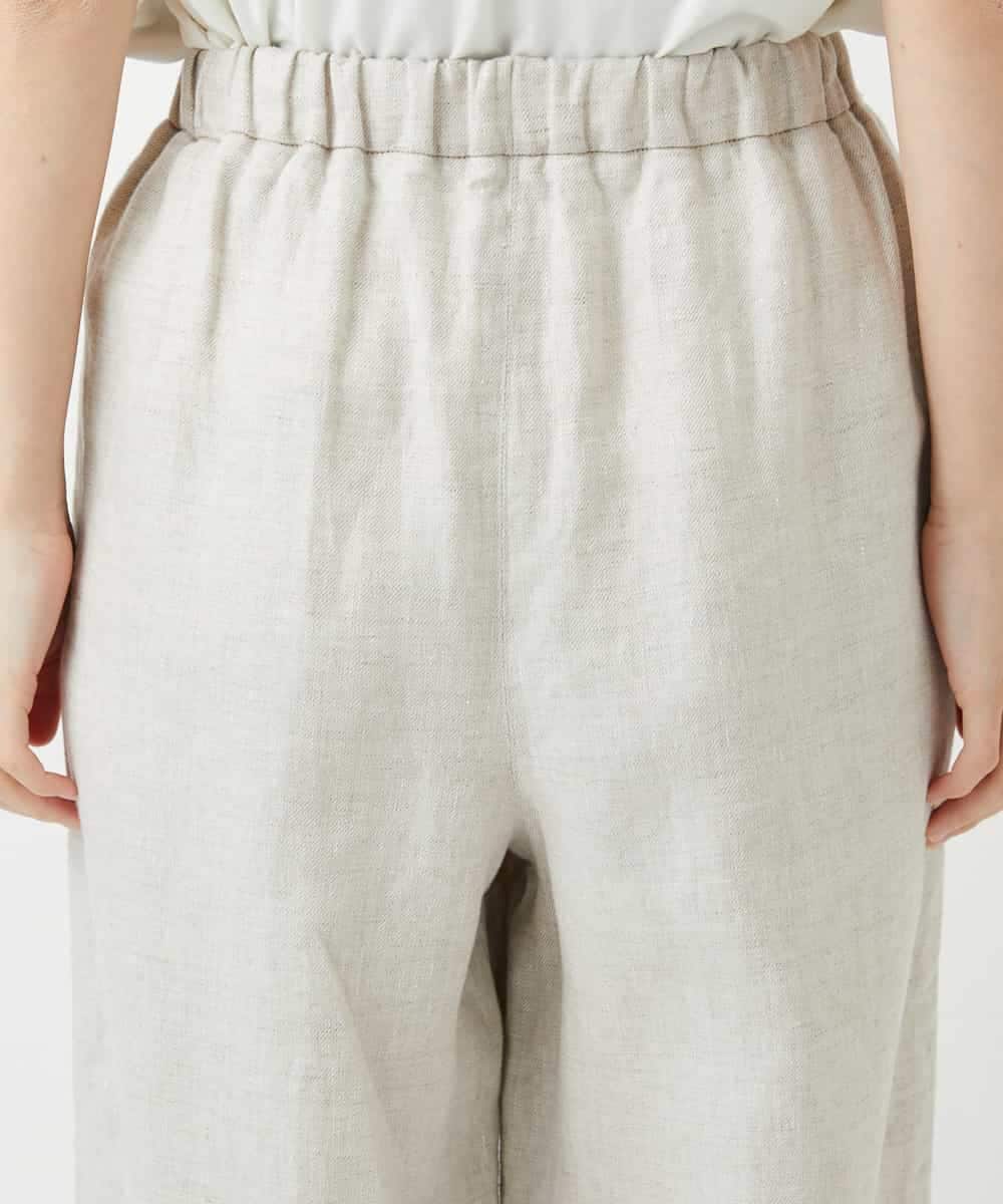 NHLGE40330 GIANNI LO GIUDICE(小さいサイズ)(メゾン ドゥ サンク) [セットアップ対応]デニム調リネンパンツ ベージュ