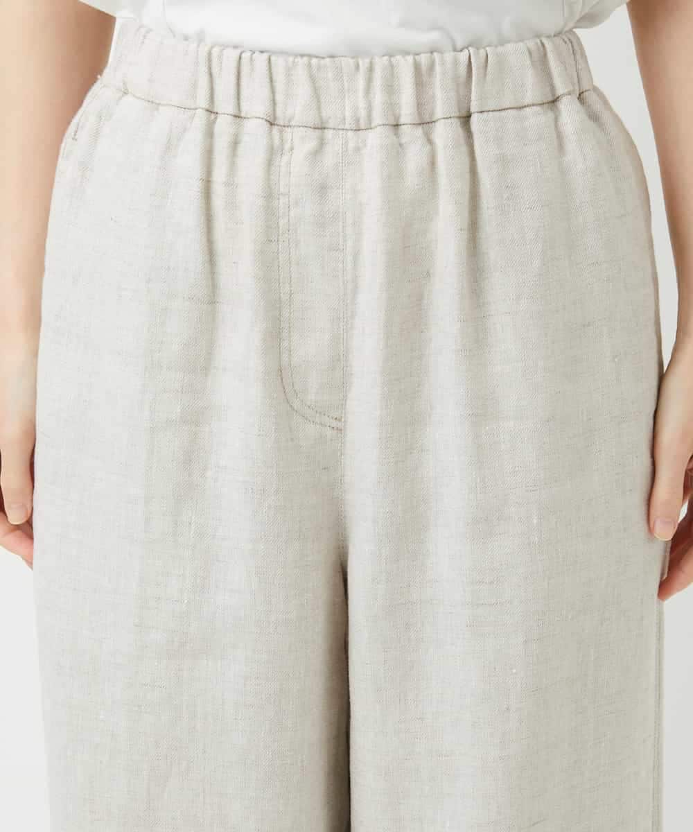 NHLGE40330 GIANNI LO GIUDICE(小さいサイズ)(メゾン ドゥ サンク) [セットアップ対応]デニム調リネンパンツ ベージュ