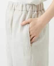 NHLGE40330 GIANNI LO GIUDICE(小さいサイズ)(メゾン ドゥ サンク) [セットアップ対応]デニム調リネンパンツ ベージュ