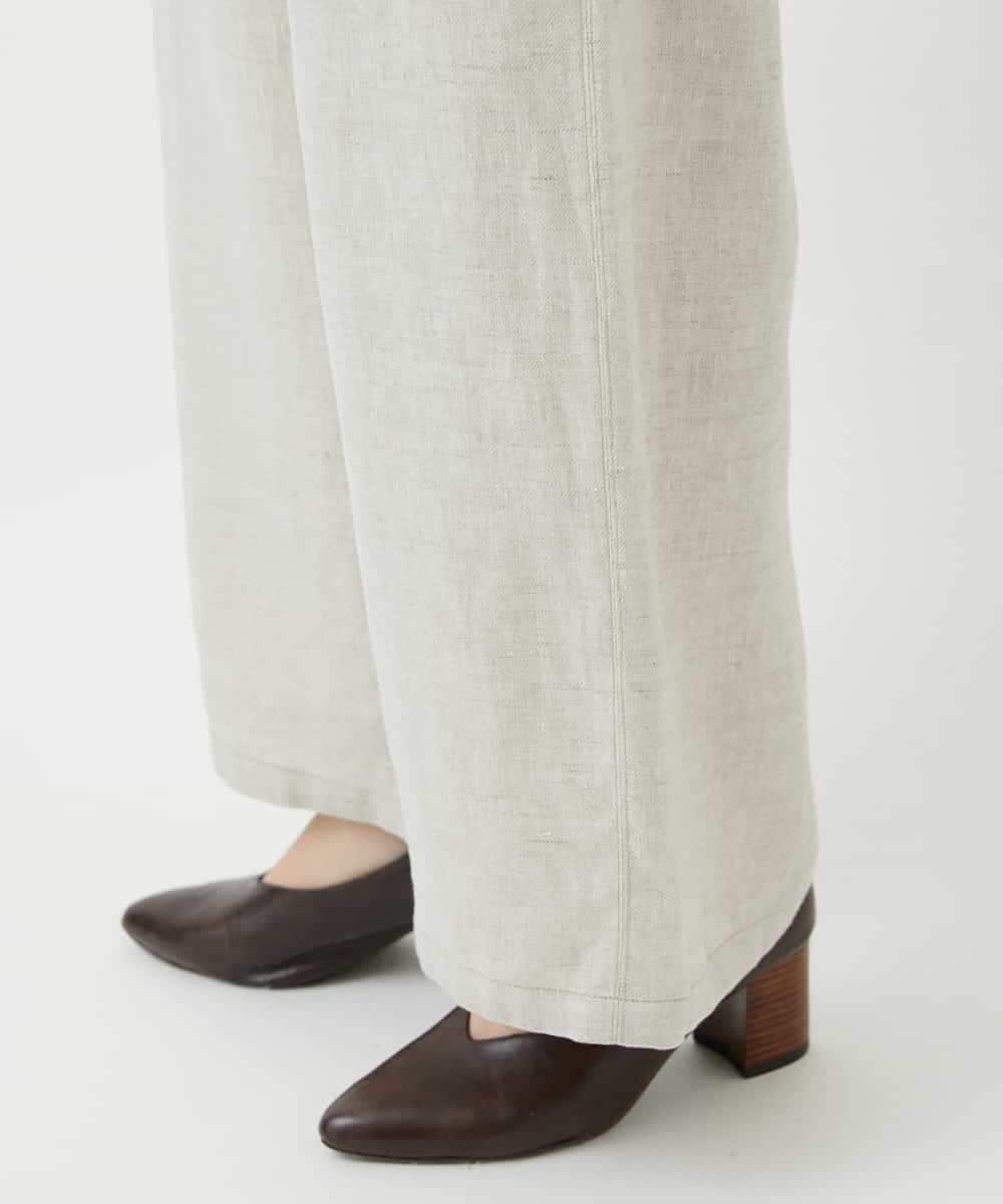 NHLGE40330 GIANNI LO GIUDICE(小さいサイズ)(メゾン ドゥ サンク) [セットアップ対応]デニム調リネンパンツ ベージュ